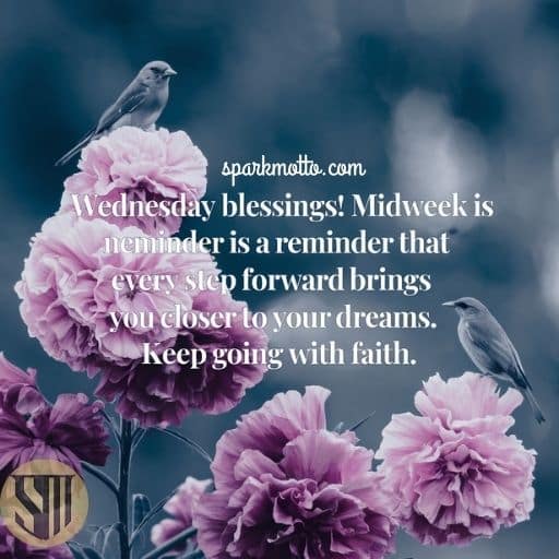 Wednesday Blessings! Midweek is a reminder that every step forward brings you closer to your dreams.Keep going with faith.