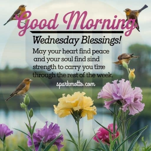 Wednesday Blessings! May your heart find peace and your soul find strength to carry you through the rest of the week.